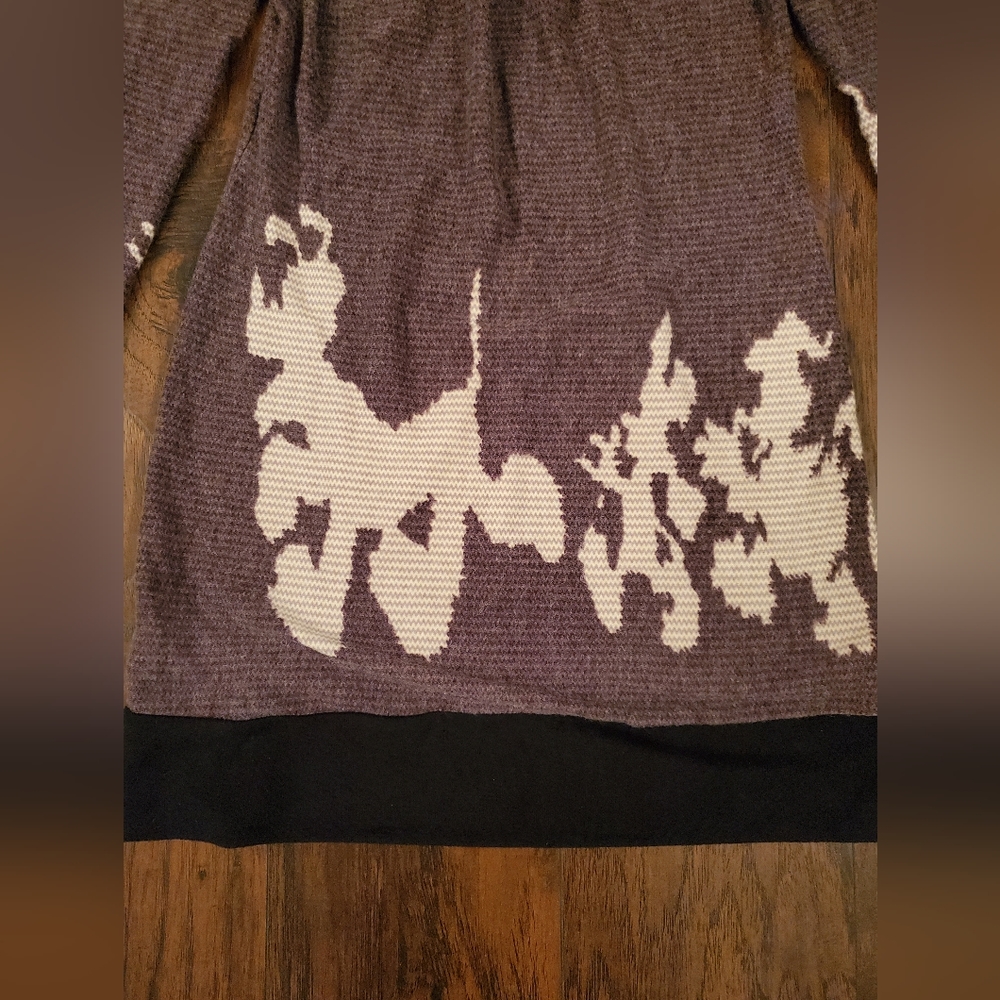 ARYEH Anthropologie NWT Sweater Dress w/Black Beaded Neckline Size M - Picture 4 of 8